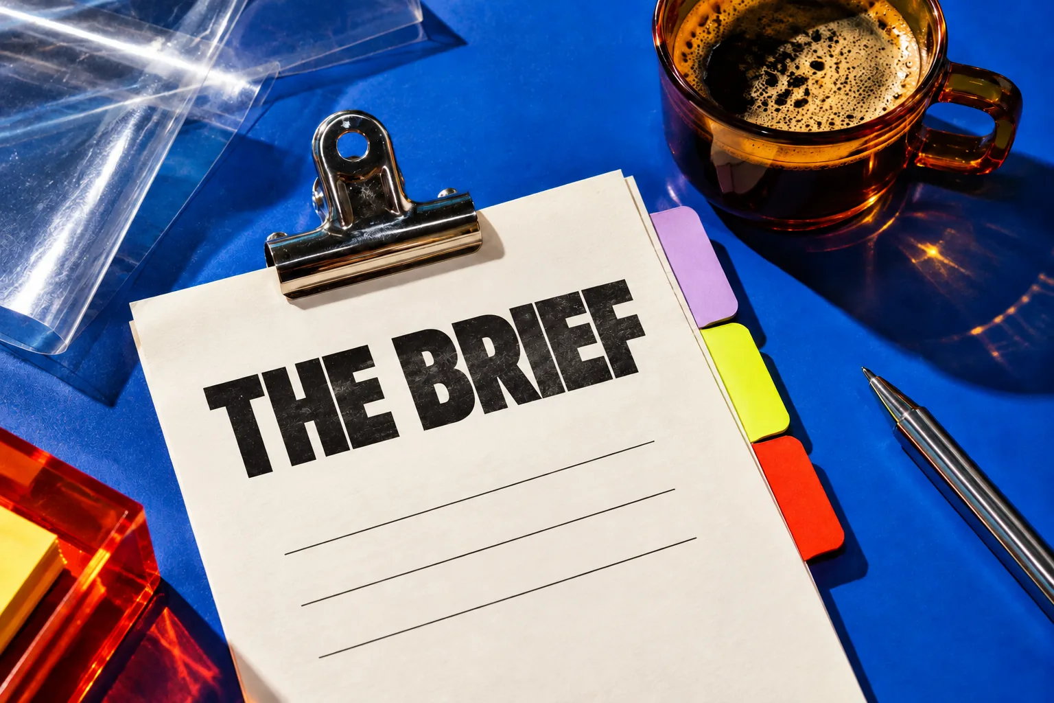 A prepared creative brief